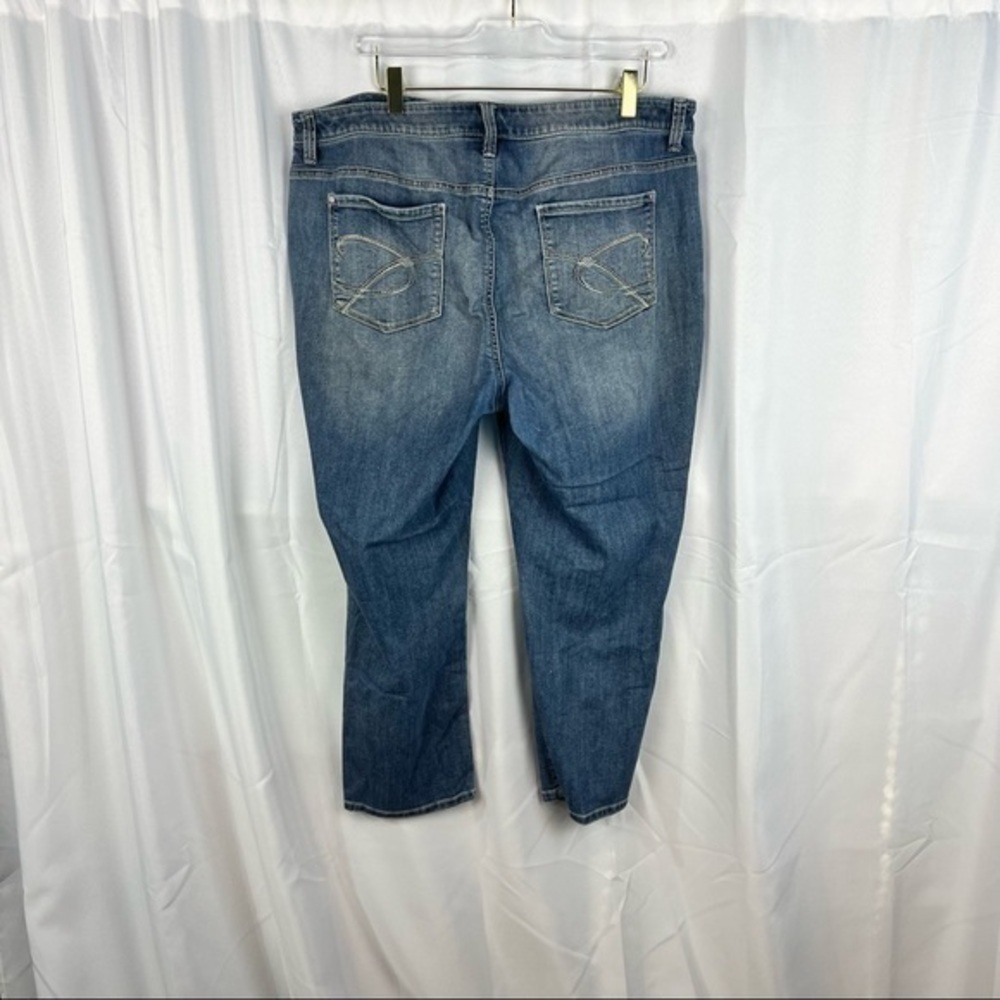 Chicos Blue Straight Leg Jeans - Picture 2 of 3